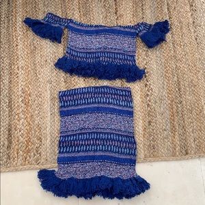 Skirt and top set